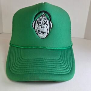 Green Monkey Headphones X-Eye Trucker Hat Rope Bill Nissin Snapback